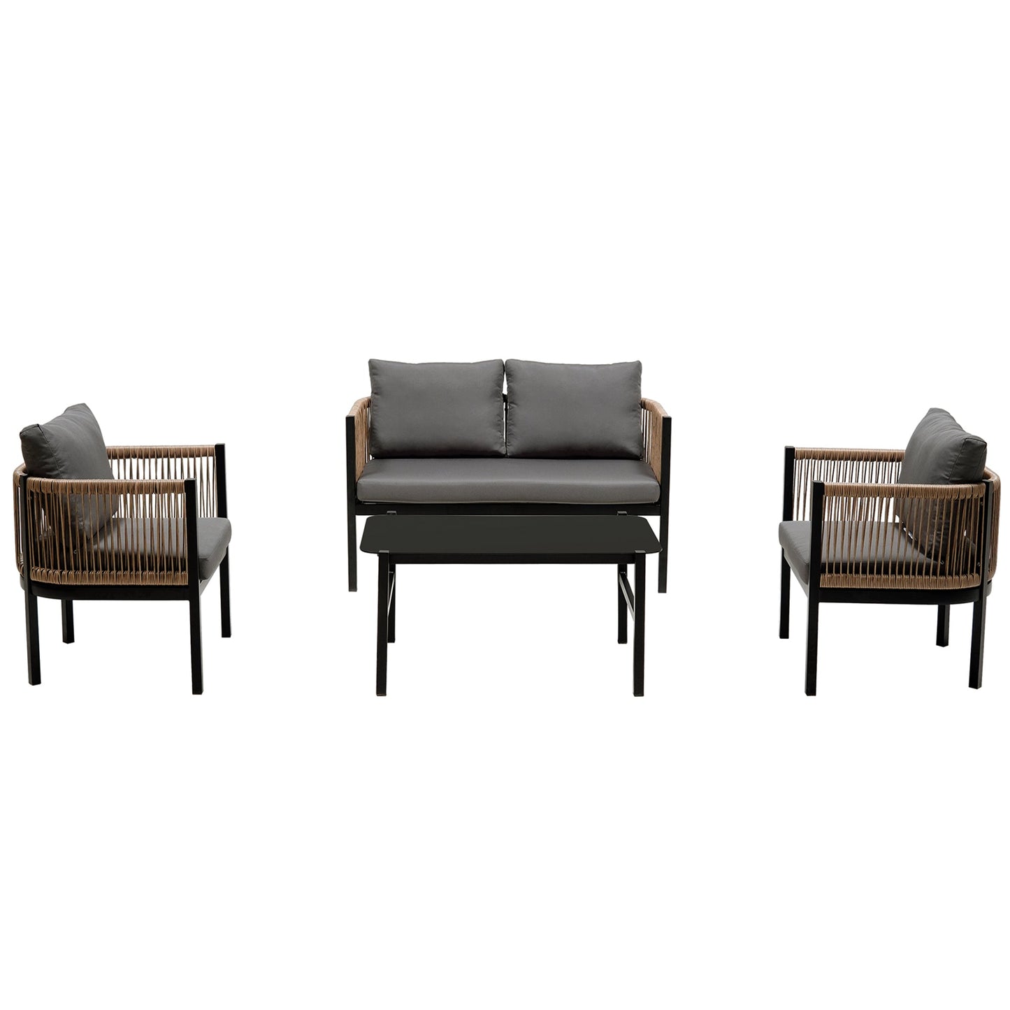 Multi-person Outdoor Sofa Combination with A Table, Suitable for