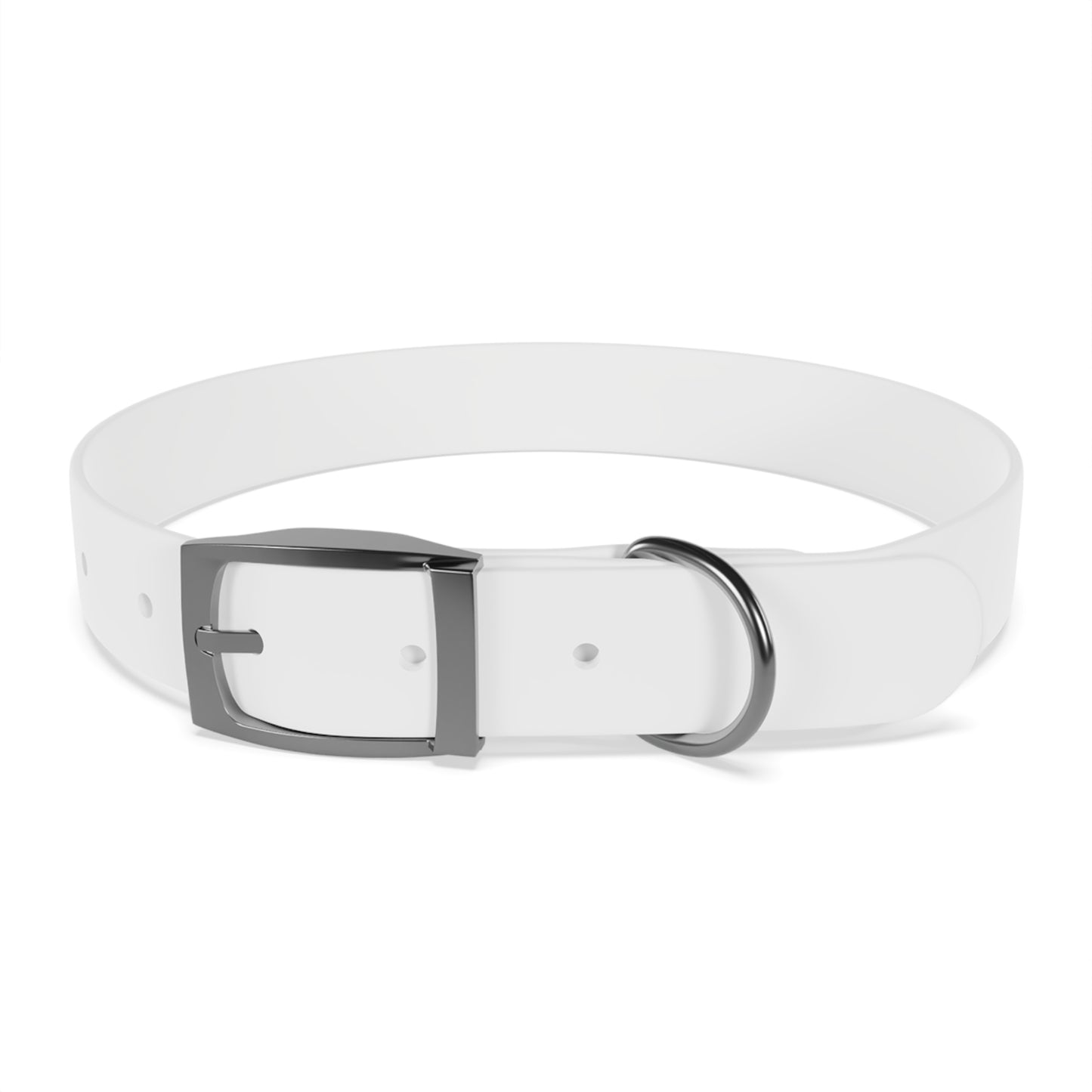 Personalized Pet Collar with Paw Print - Stylish White Dog Collar for Pet Lovers