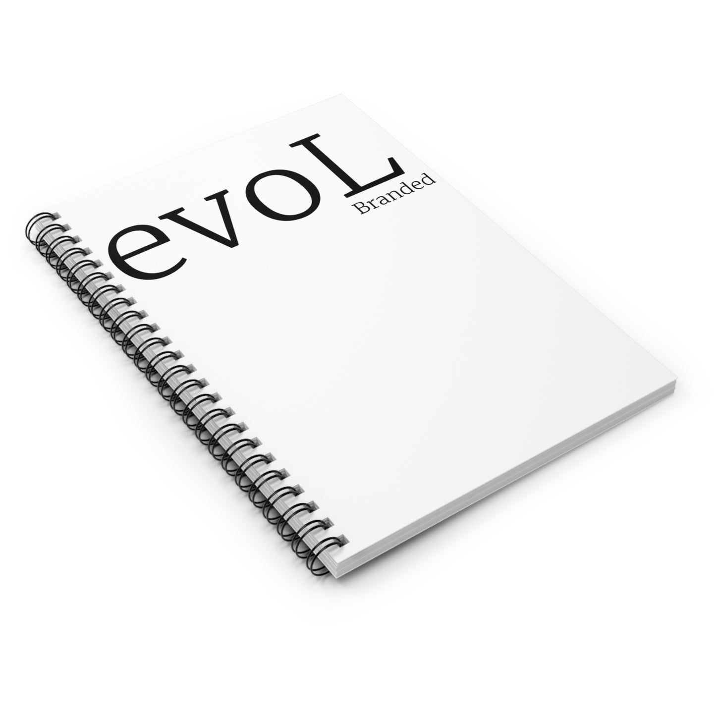 Elegant Spiral Notebook - Branded 'evoL' Design for Stylish Note-Taking