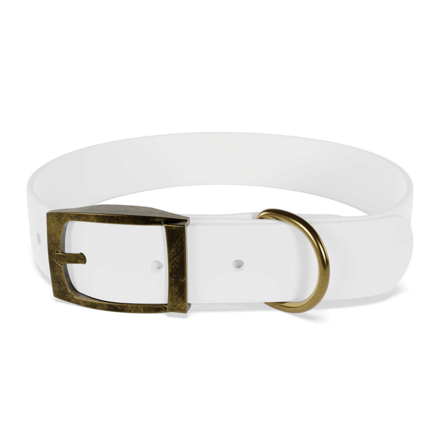 Personalized Pet Collar with Paw Print - Stylish White Dog Collar for Pet Lovers