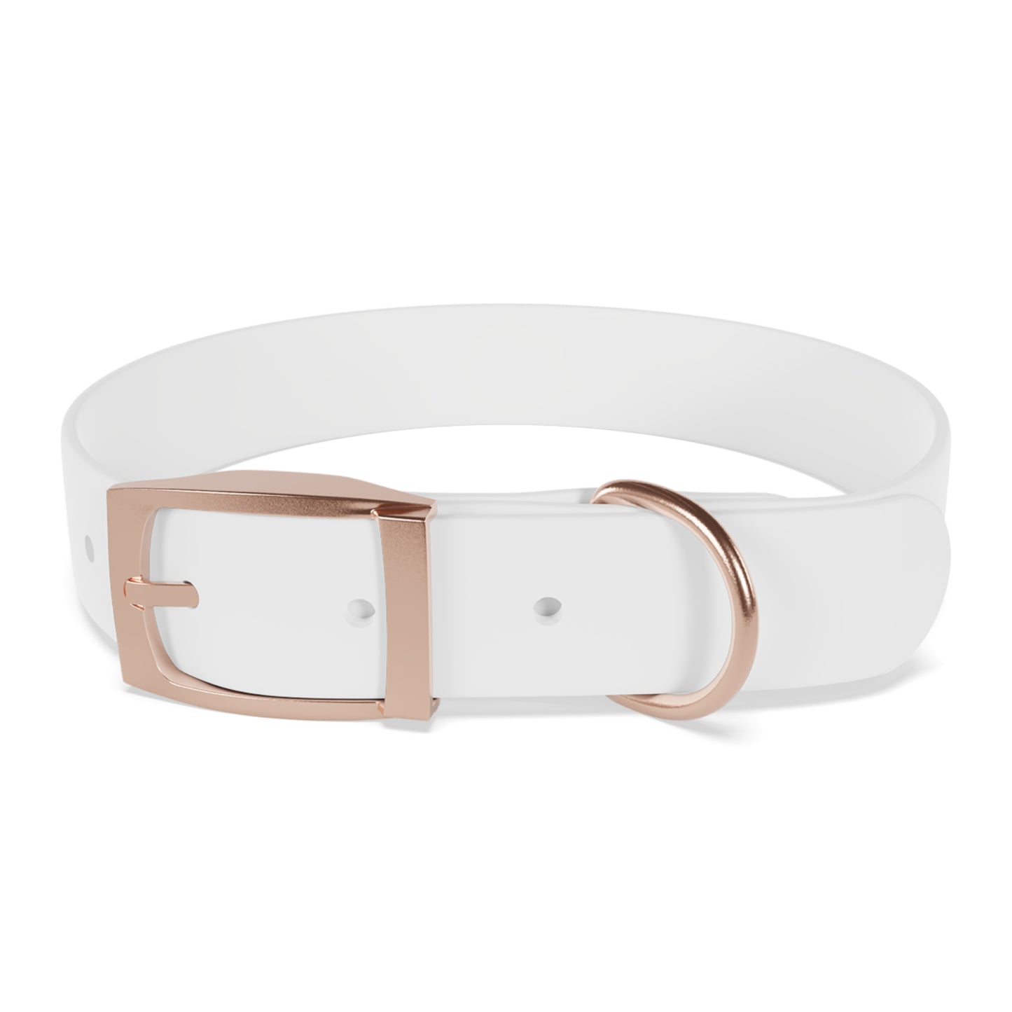 Personalized Pet Collar with Paw Print - Stylish White Dog Collar for Pet Lovers