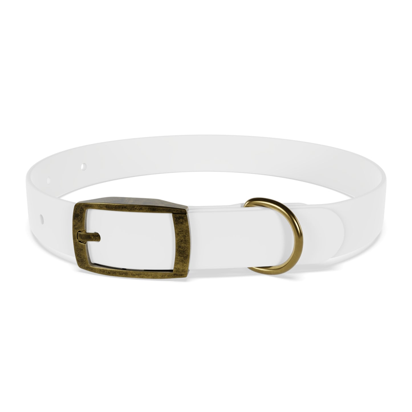 Personalized Pet Collar with Paw Print - Stylish White Dog Collar for Pet Lovers