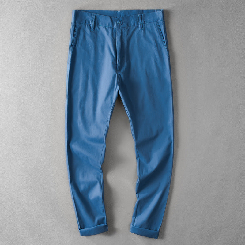 Men's Cotton Slim Fit Stretch Skinny Trousers