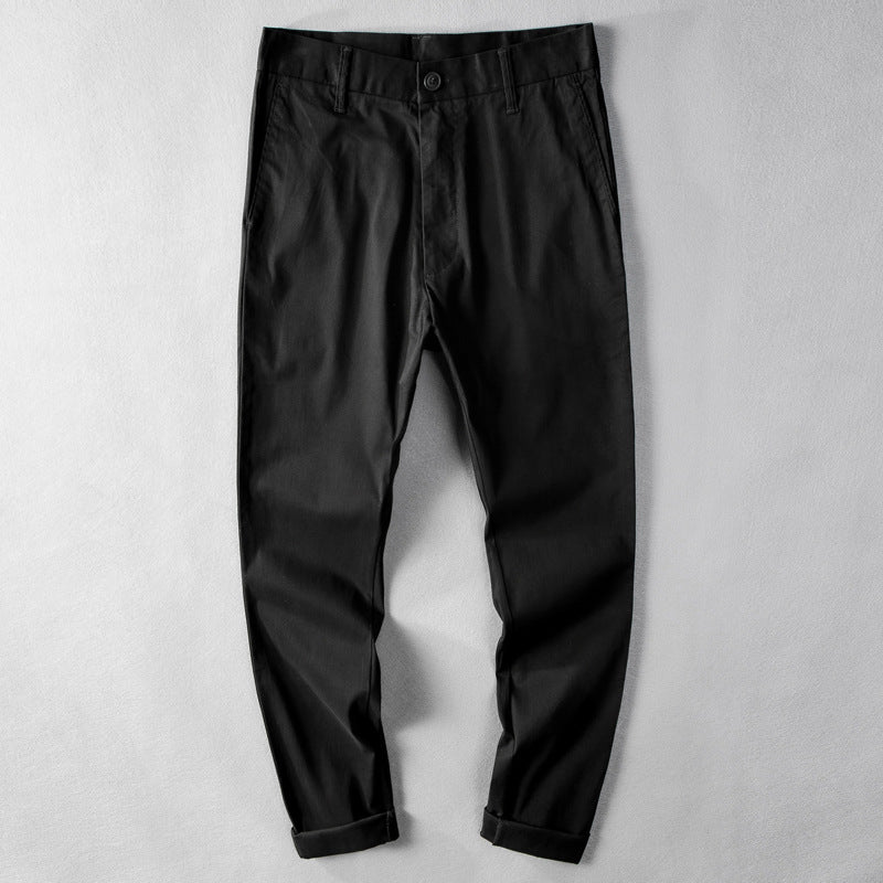 Men's Cotton Slim Fit Stretch Skinny Trousers