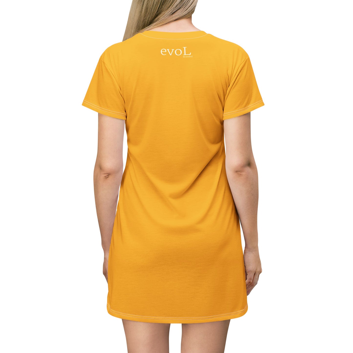 Elevate Your Style: evoL Yellow T-Shirt Dress for Casual Chic