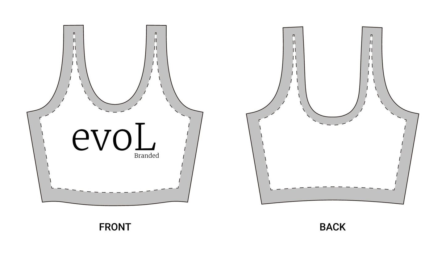 Polyester Sports Bra (AOP)