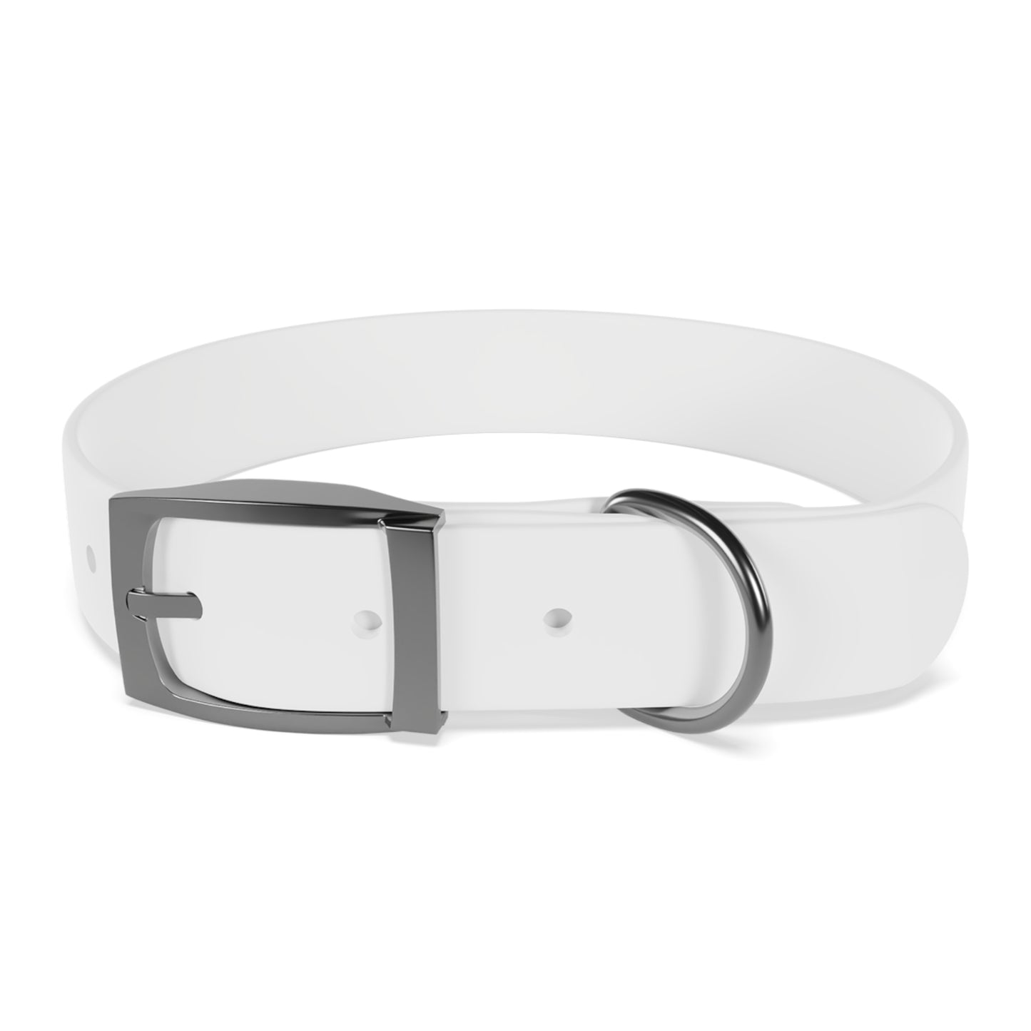 Personalized Pet Collar with Paw Print - Stylish White Dog Collar for Pet Lovers