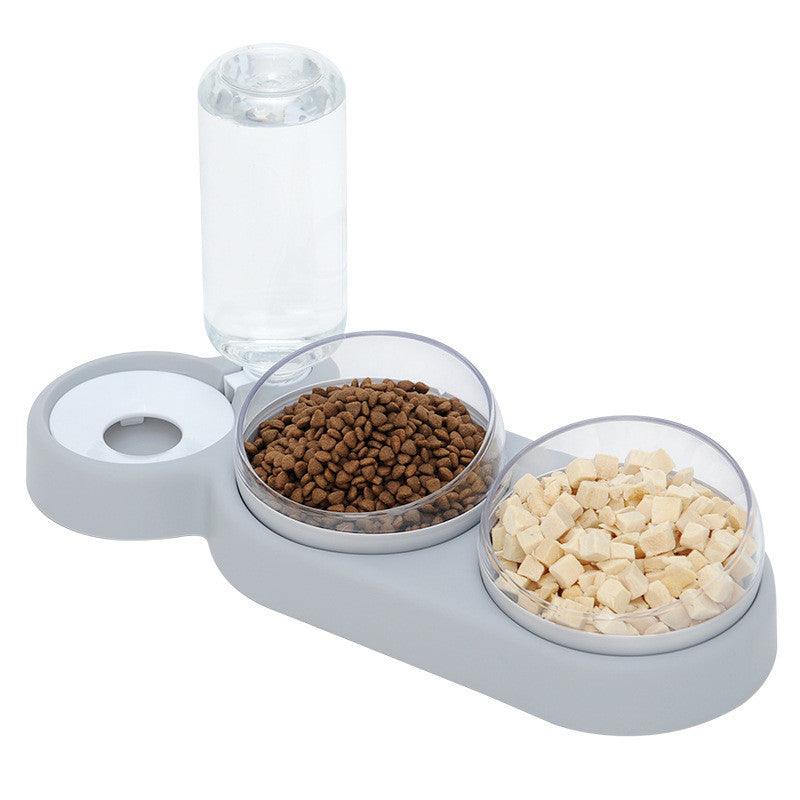 The Ultimate Pet Oasis - Elevated Double Bowl Stand With Automatic