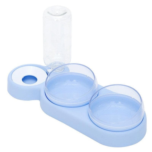 The Ultimate Pet Oasis - Elevated Double Bowl Stand With Automatic