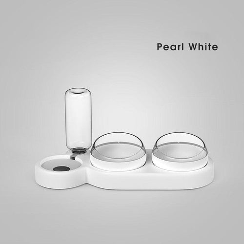 The Ultimate Pet Oasis - Elevated Double Bowl Stand With Automatic