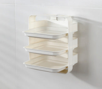 Wall-Mounted Non-Perforating Multilayer Shelving