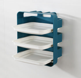 Wall-Mounted Non-Perforating Multilayer Shelving