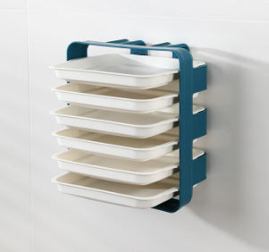 Wall-Mounted Non-Perforating Multilayer Shelving