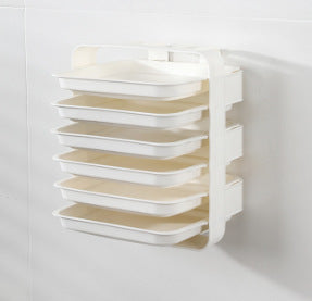 Wall-Mounted Non-Perforating Multilayer Shelving