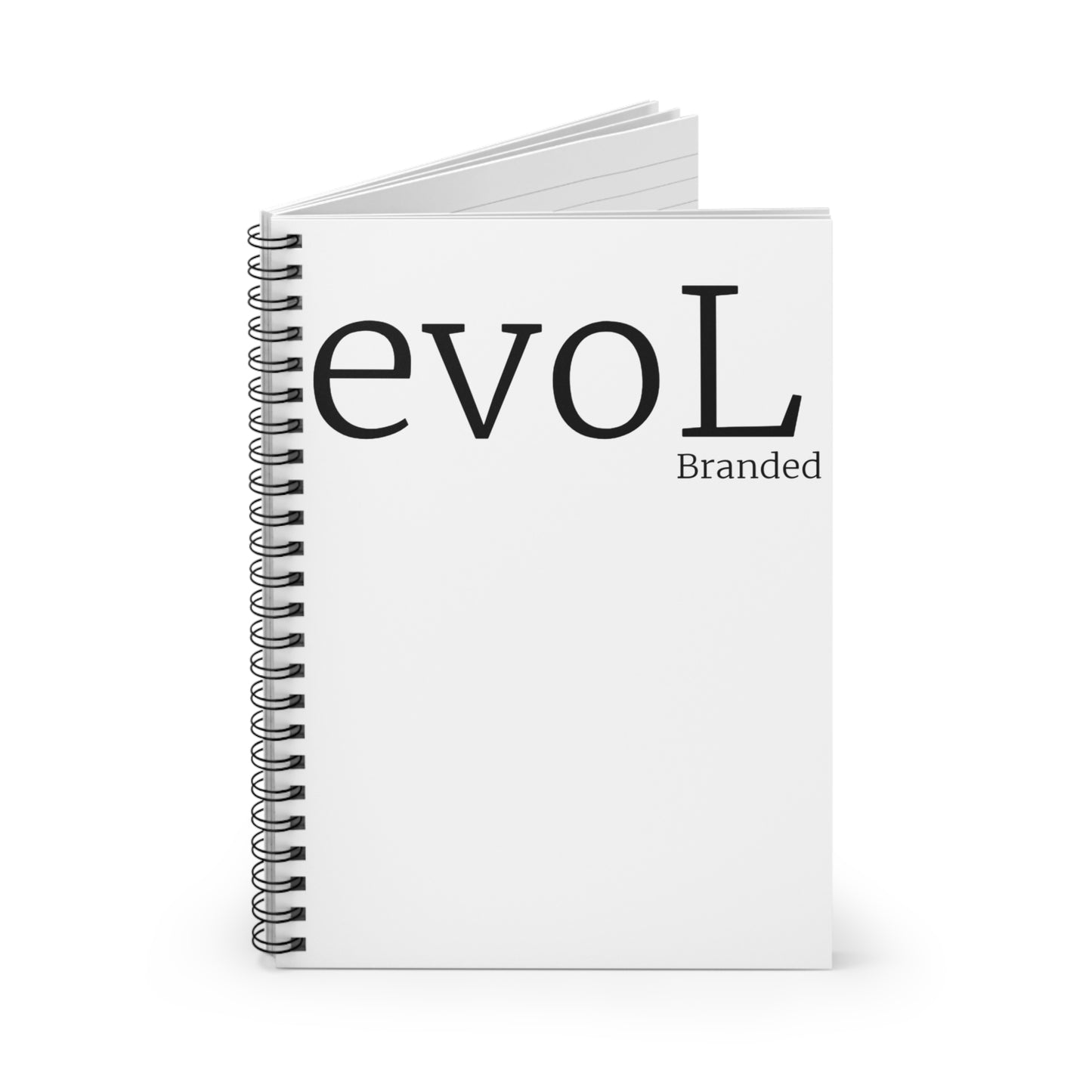 Elegant Spiral Notebook - Branded 'evoL' Design for Stylish Note-Taking