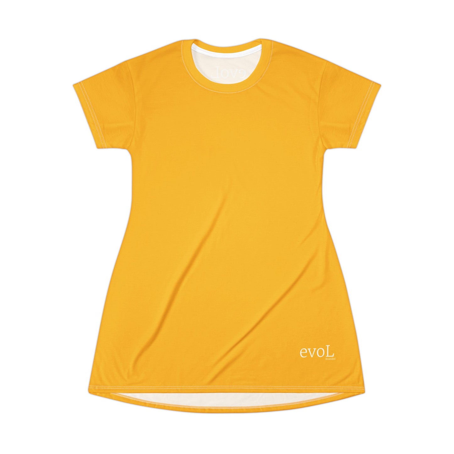 Elevate Your Style: evoL Yellow T-Shirt Dress for Casual Chic