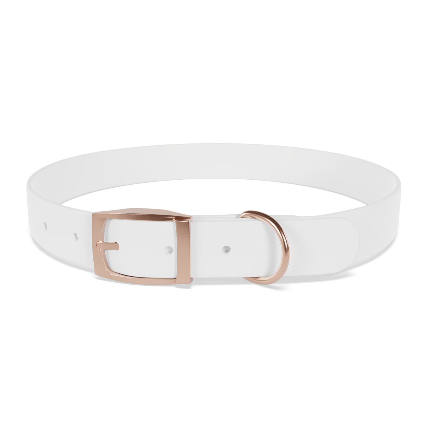 Personalized Pet Collar with Paw Print - Stylish White Dog Collar for Pet Lovers