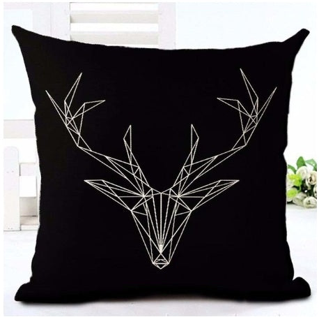 Letter black and white home pillowcase