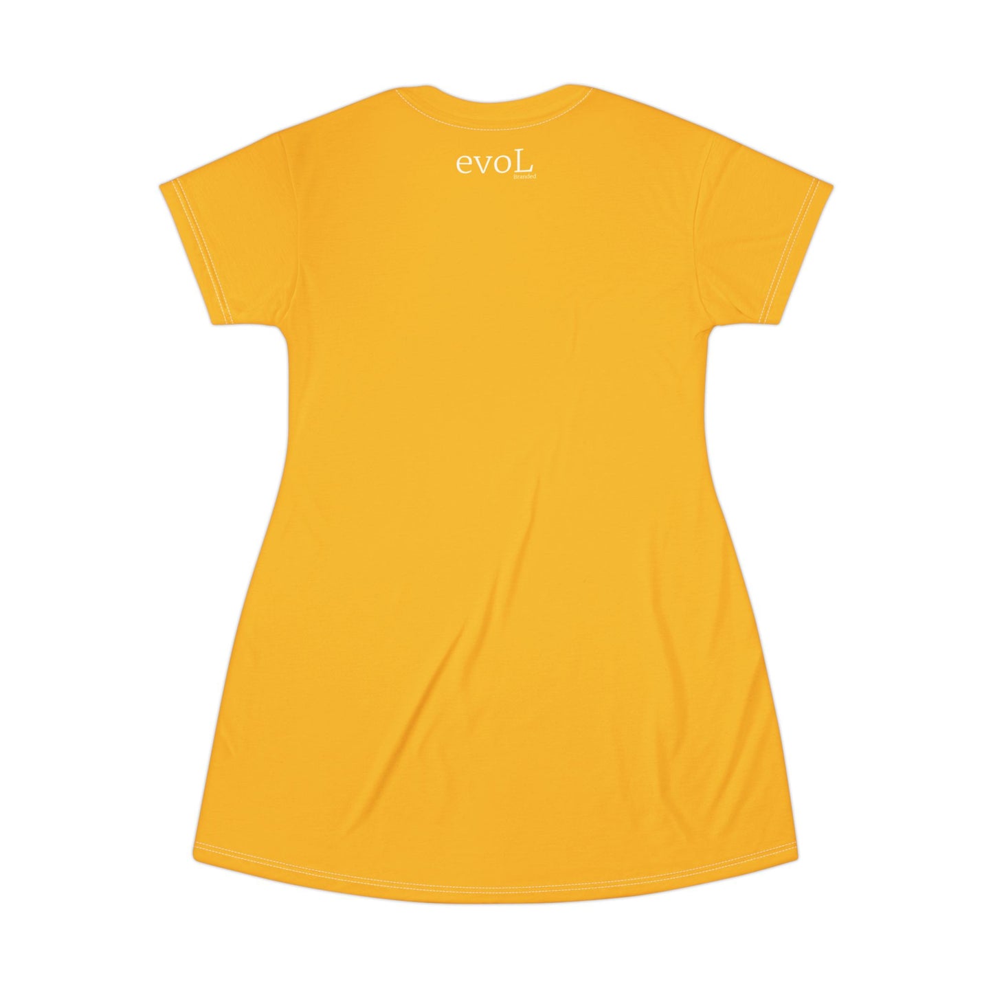 Elevate Your Style: evoL Yellow T-Shirt Dress for Casual Chic