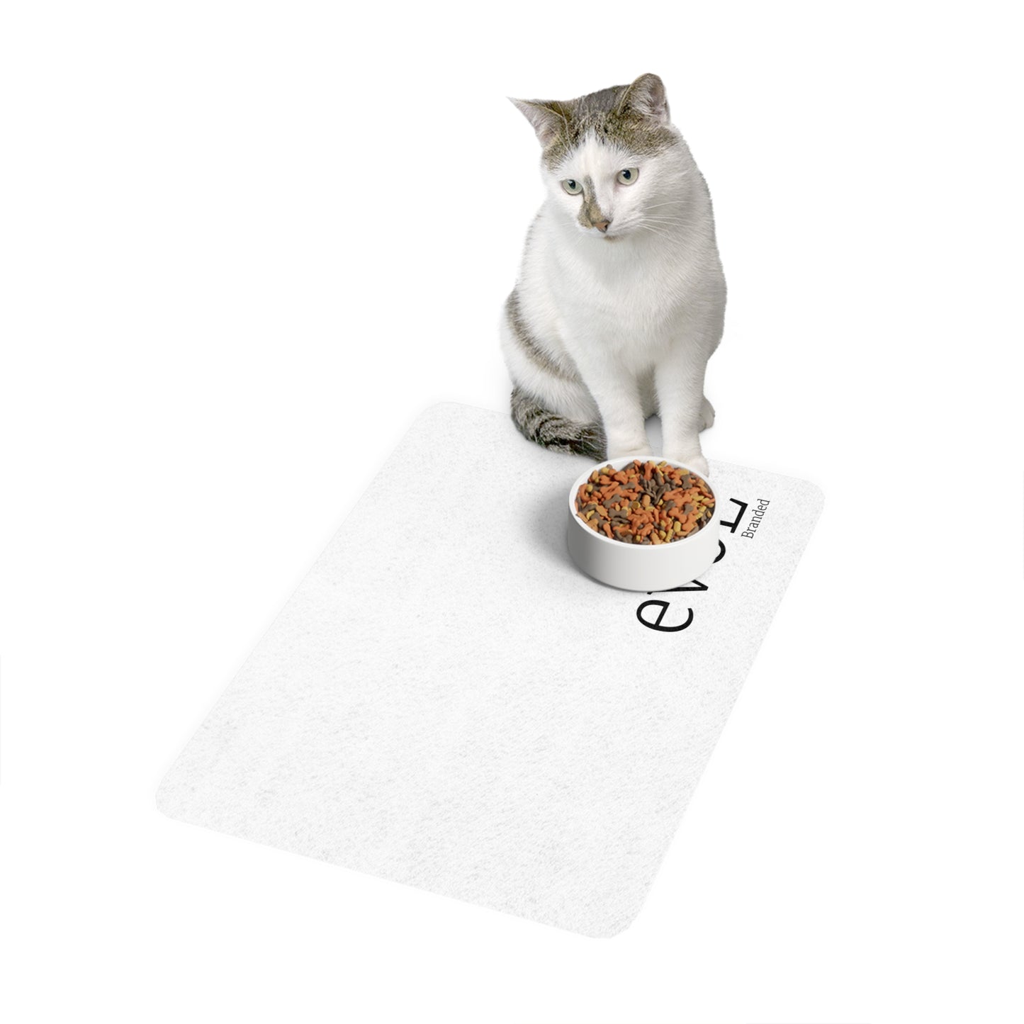 Stylish Pet Food Mat - Non-Slip Feeding Mat for Dogs & Cats