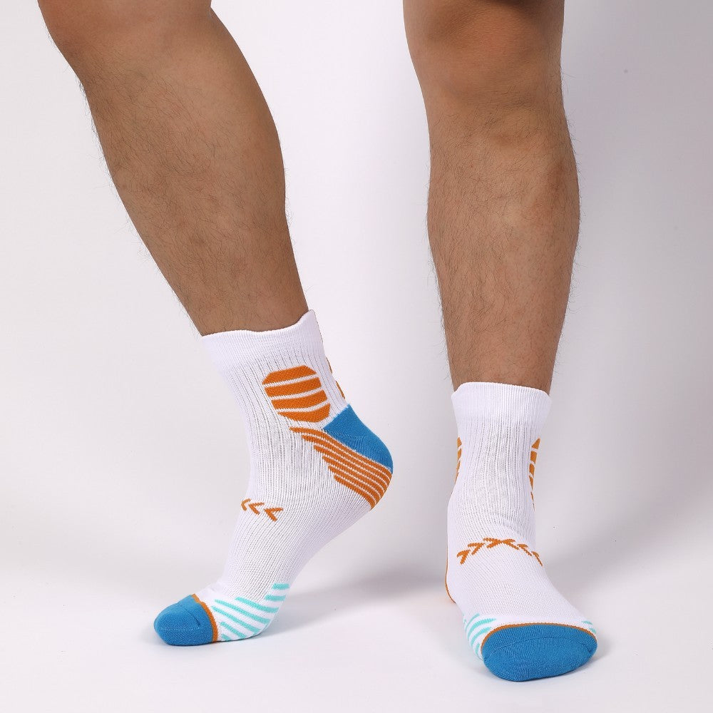Six Pairs Of Trendy Mixed Sports Socks, Sports Ankle Socks, Running Socks, Hiking Socks, Moisture-wicking Cotton Socks And Ankle Socks