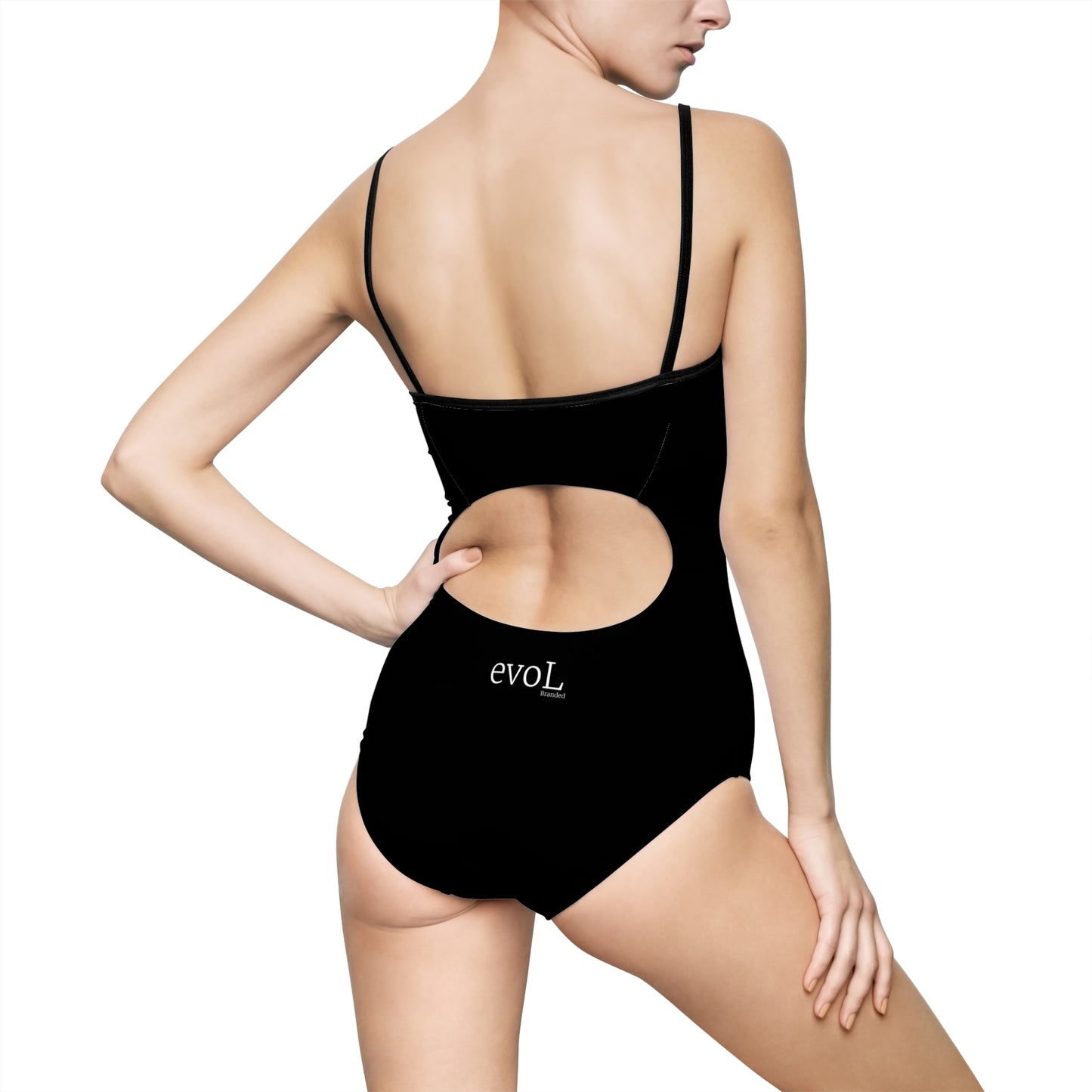 Stylish Women's One-Piece Swimsuit with Cut-Out Back - Perfect for Beach Days