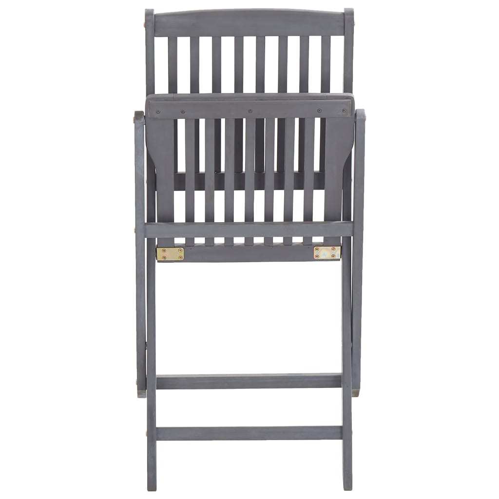 vidaXL Folding Outdoor Chairs 6 pcs Solid Acacia Wood