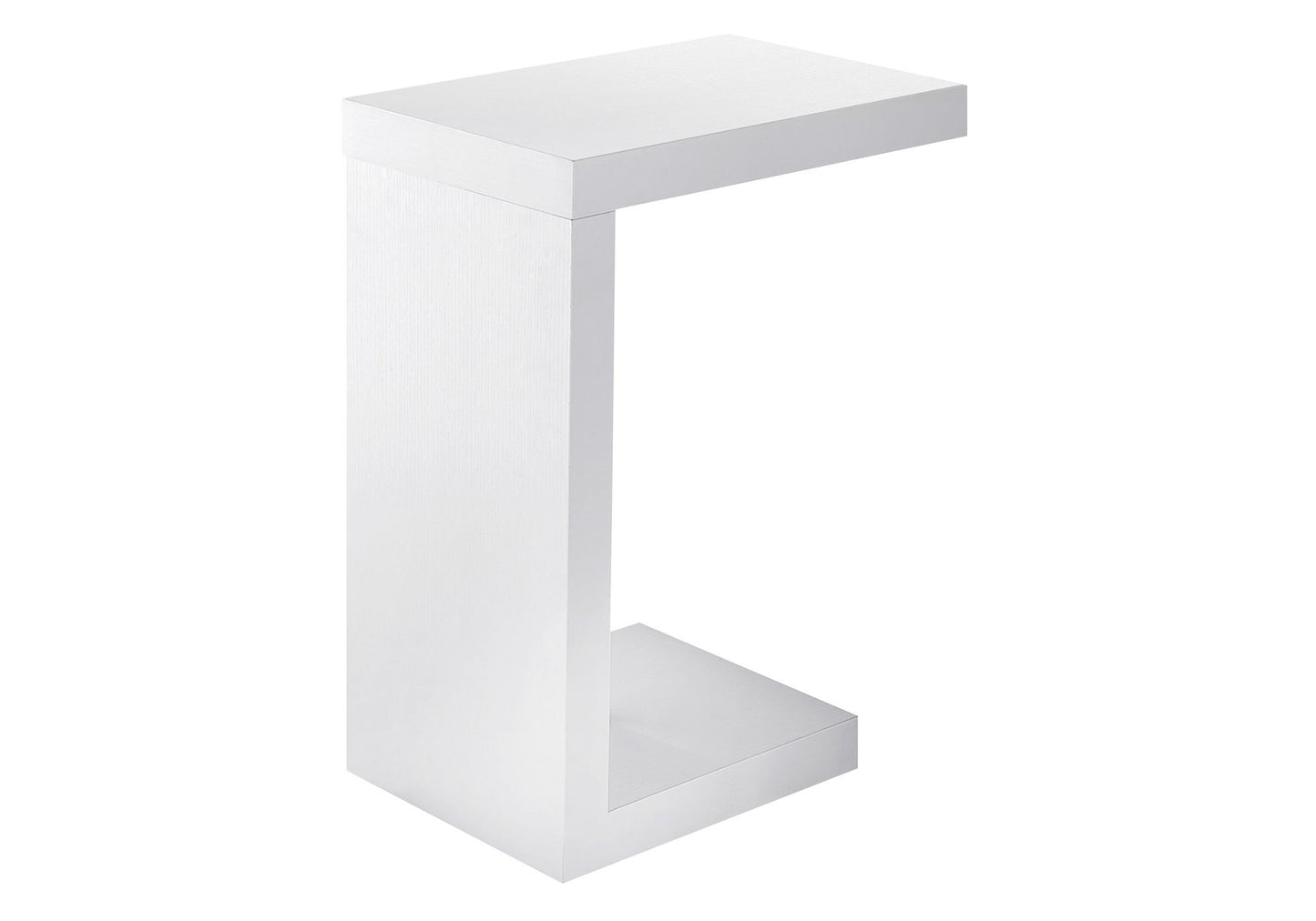 11.5" x 18" x 24" White Hollow Core Particle Board Accent Table