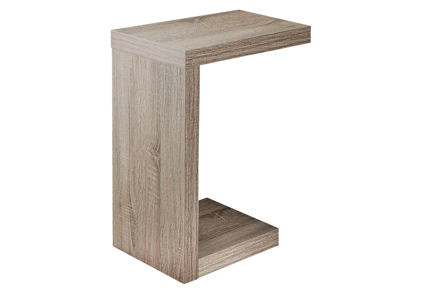 11.5" x 18" x 24" White Hollow Core Particle Board Accent Table