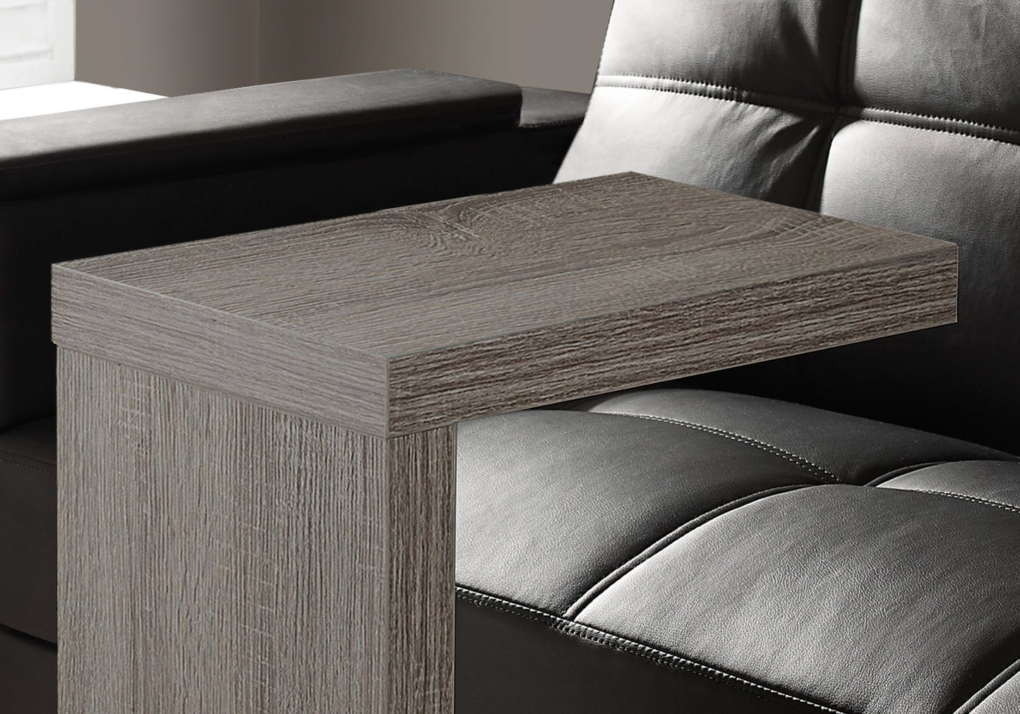 11.5" x 18" x 24" White Hollow Core Particle Board Accent Table