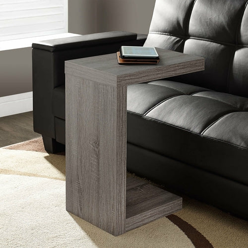 11.5" x 18" x 24" White Hollow Core Particle Board Accent Table