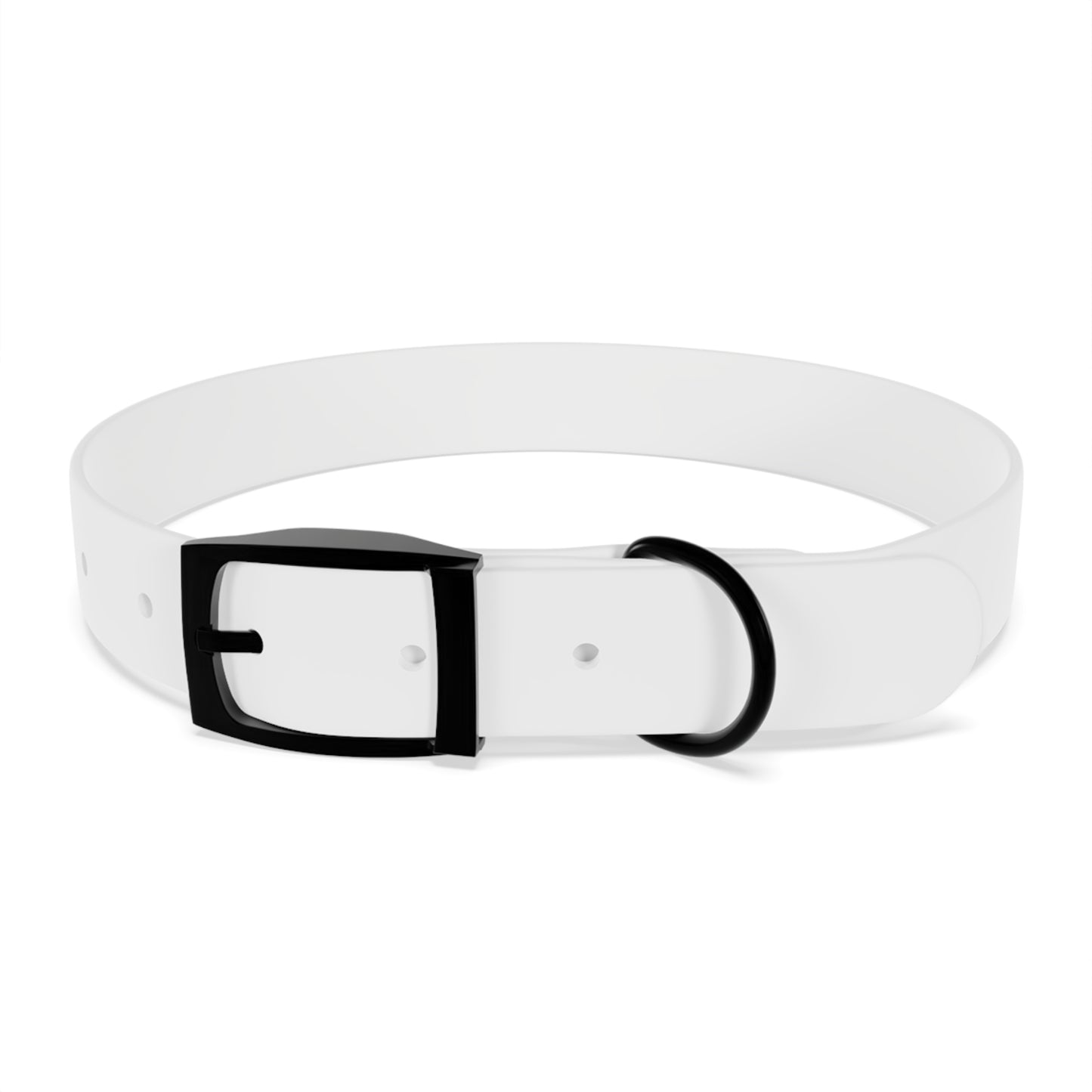 Personalized Pet Collar with Paw Print - Stylish White Dog Collar for Pet Lovers