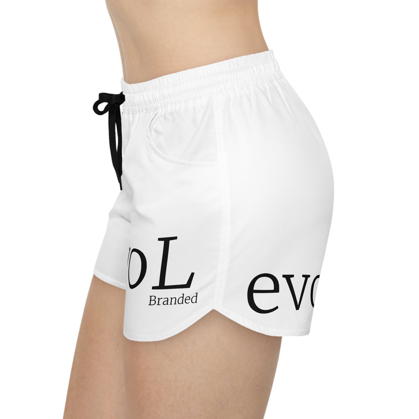 Trendy Women's Casual Shorts with 'evol' Design