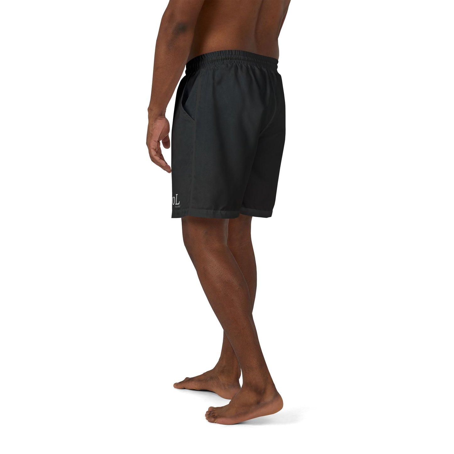 Men's Black Swim Shorts with evOL Design