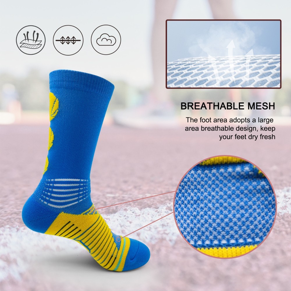 6 Pairs Of Sports Running Calf Socks