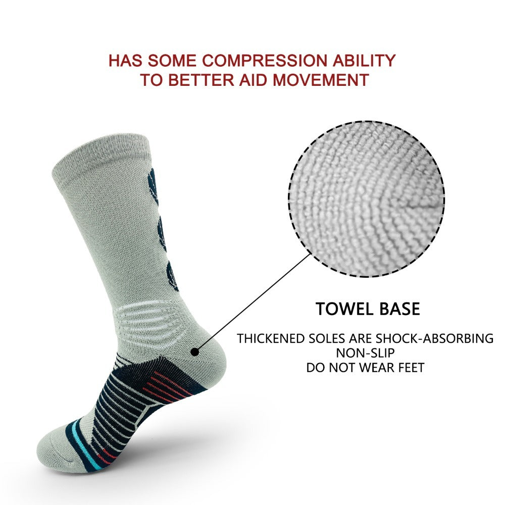 6 Pairs Of Sports Running Calf Socks