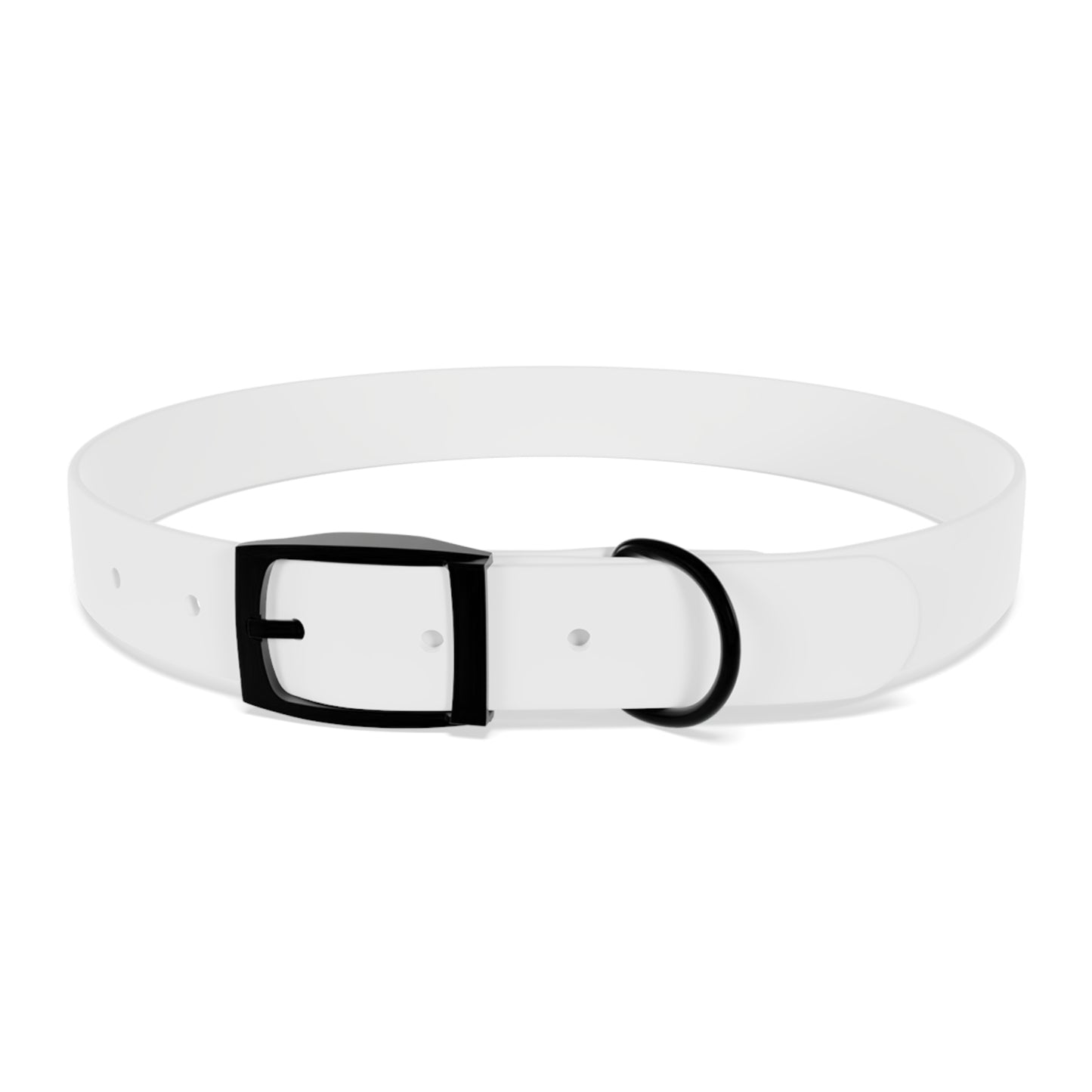 Personalized Pet Collar with Paw Print - Stylish White Dog Collar for Pet Lovers