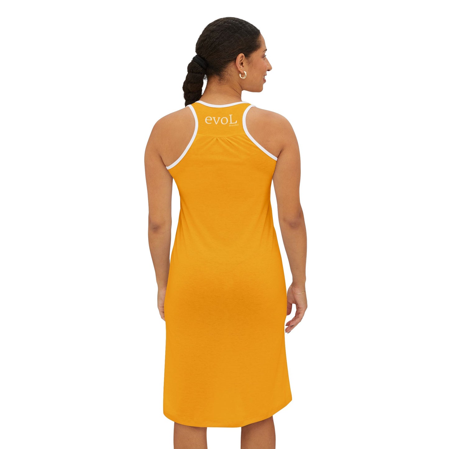 Bright Yellow Women's Racerback Dress - Perfect for Summer Outings & Active Days