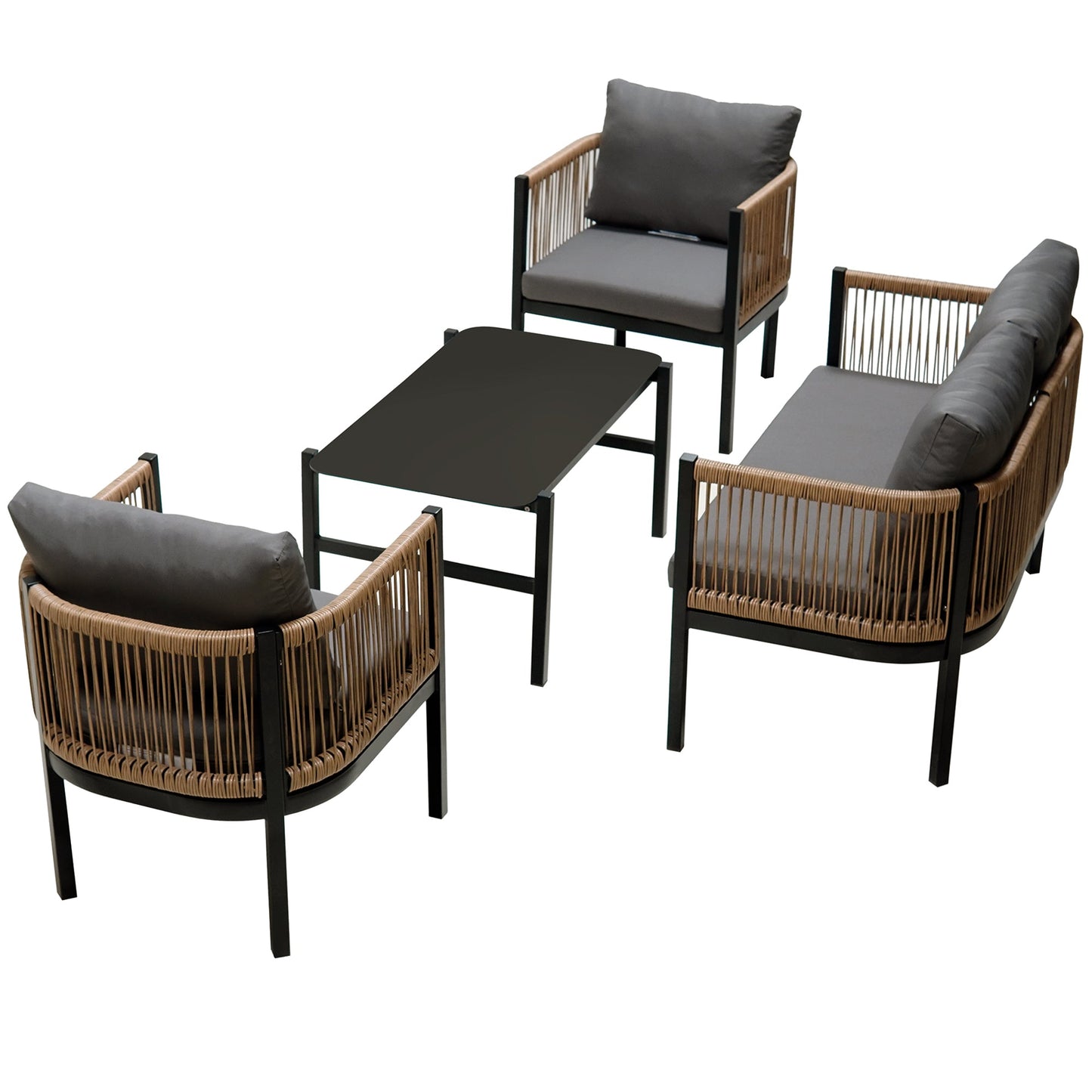 Multi-person Outdoor Sofa Combination with A Table, Suitable for