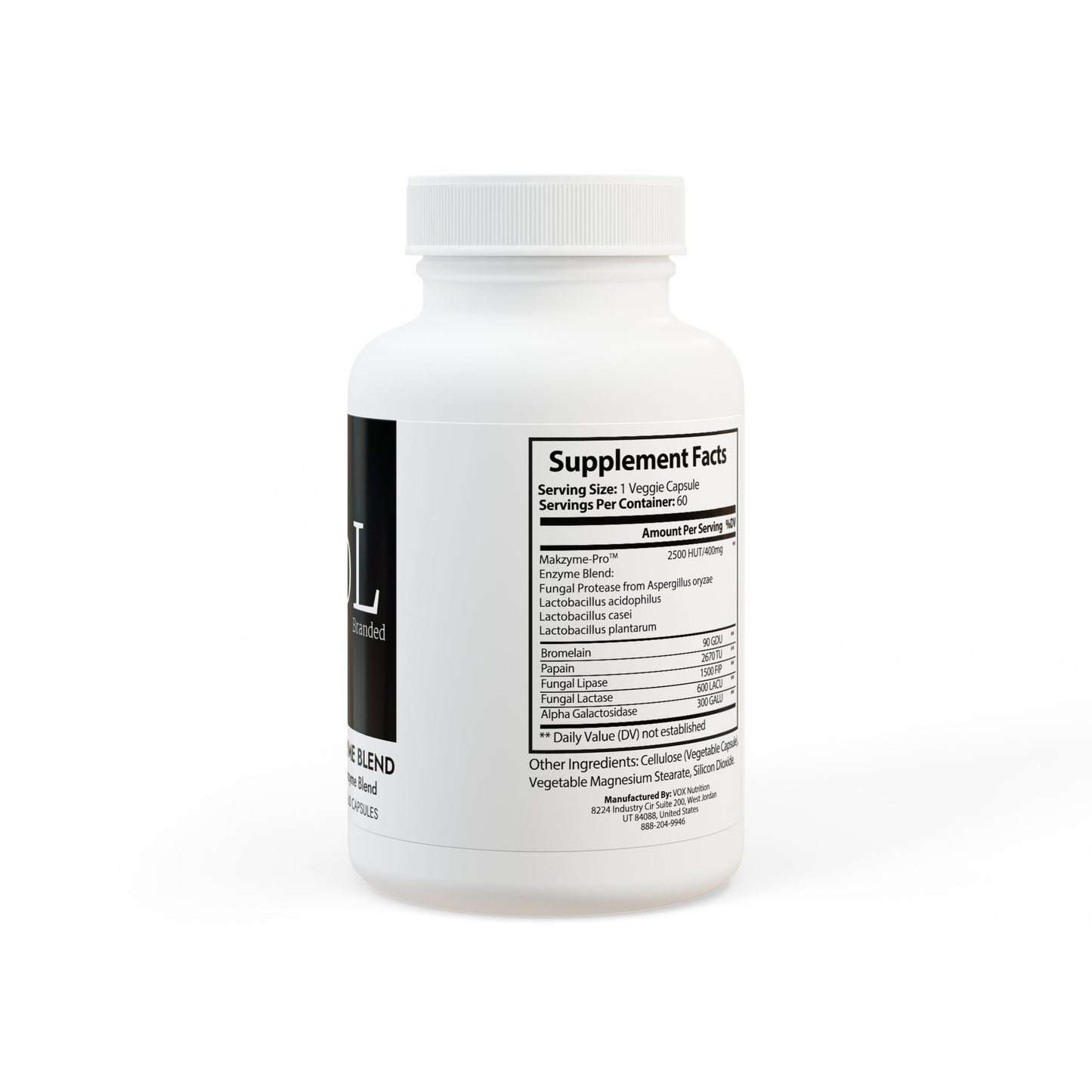Digestive Enzyme Blend Supplement (60 Capsules)