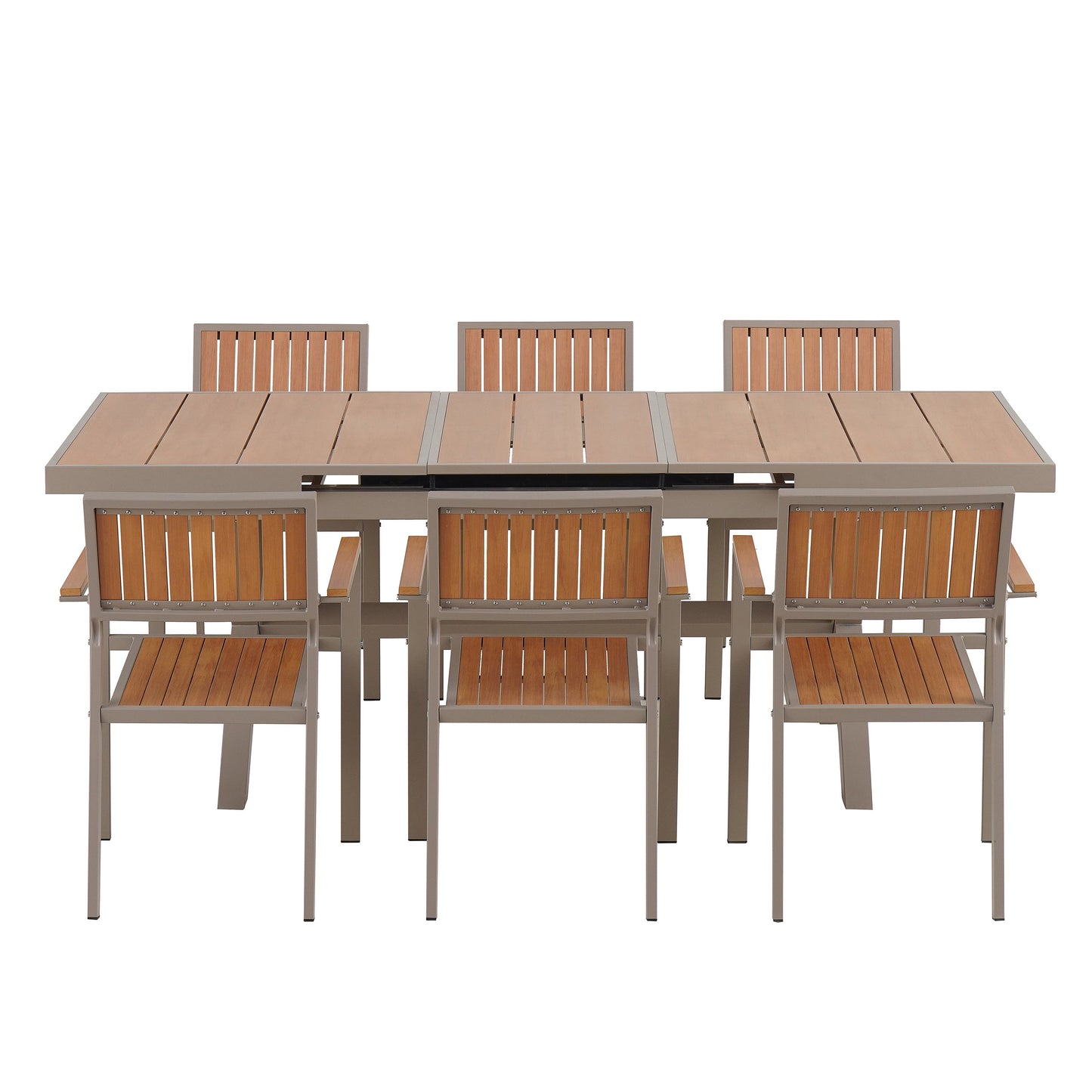 Experience Outdoor Dining Freedom with a Flexible Set Including Six