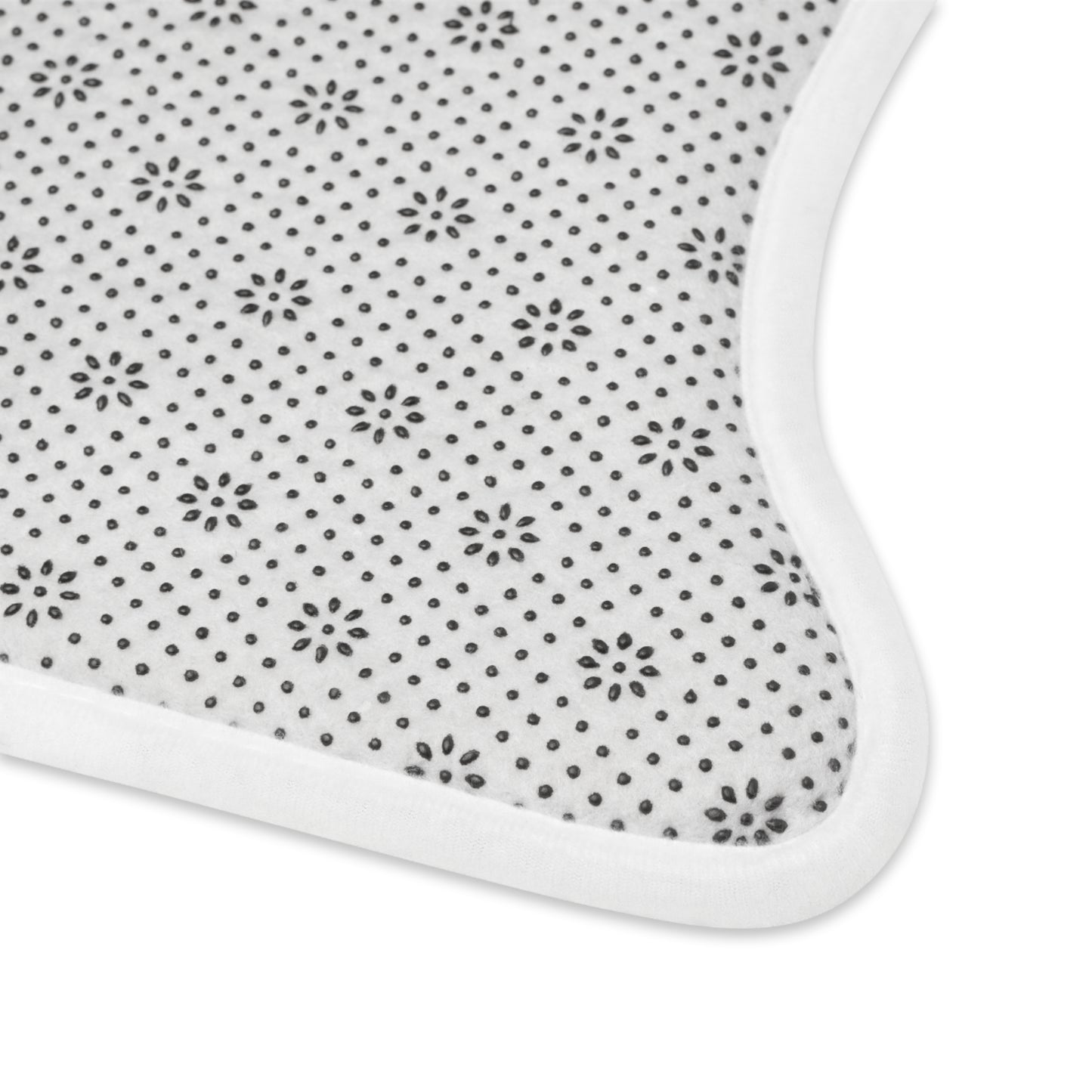 Stylish Pet Feeding Mat - Modern Black Design for Dogs and Cats