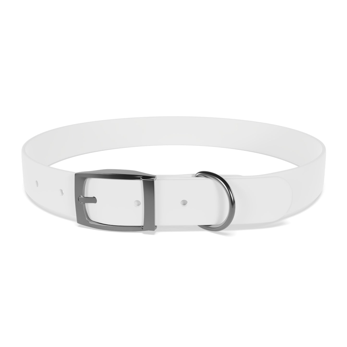 Personalized Pet Collar with Paw Print - Stylish White Dog Collar for Pet Lovers