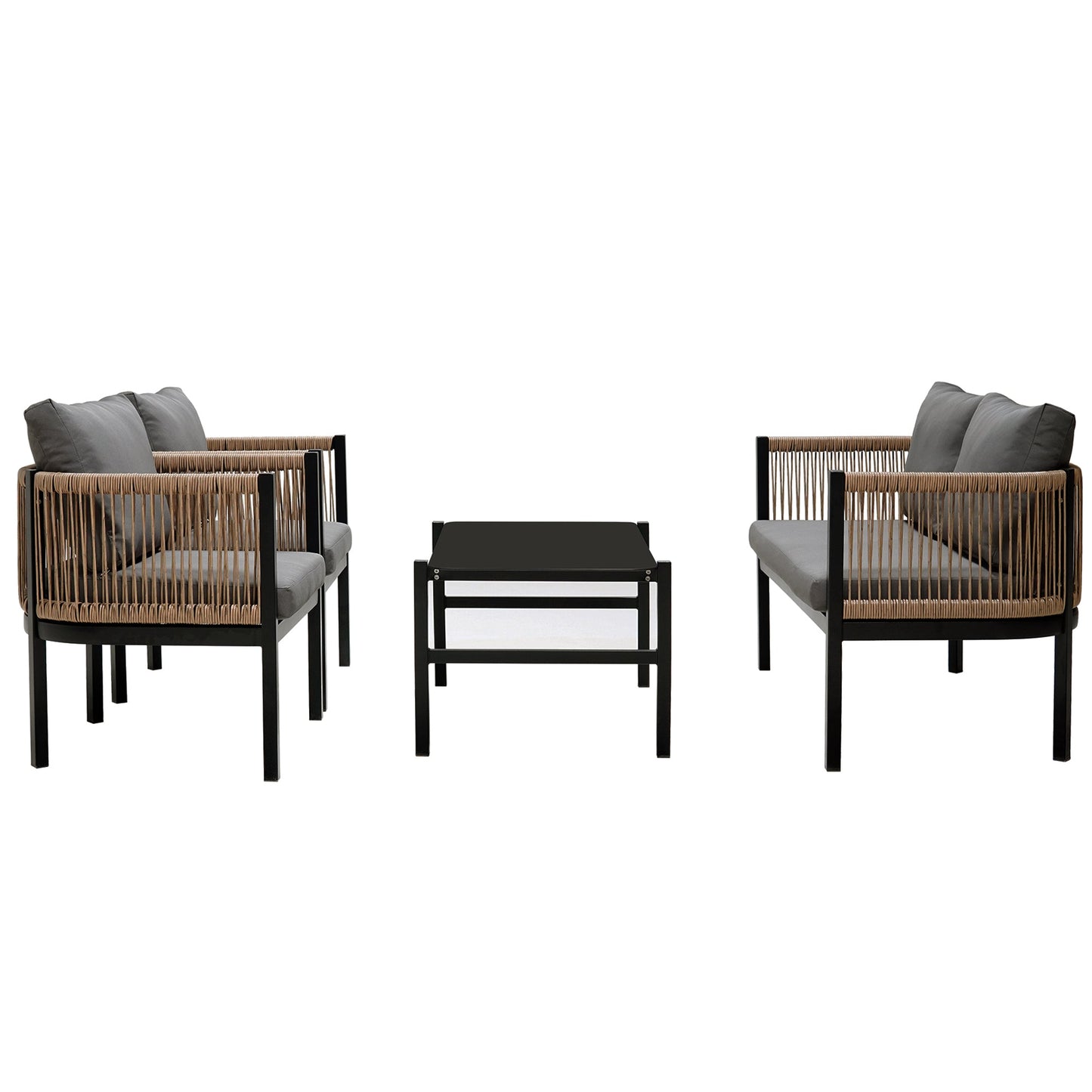 Multi-person Outdoor Sofa Combination with A Table, Suitable for