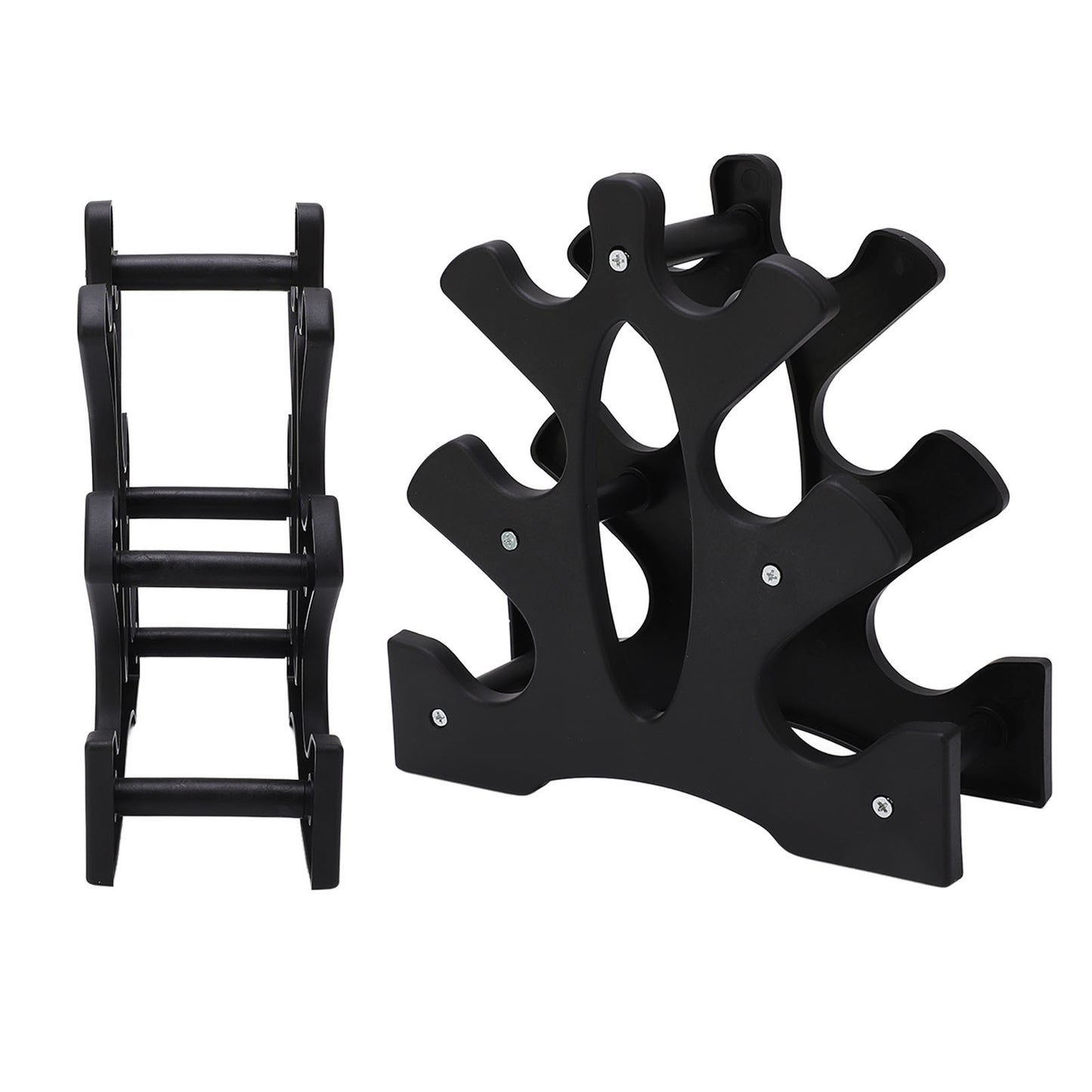 Dumbbell Rack Weight Stand Holder PP 3 Tier 20kg Bearing Easy Assembly for Home Gym