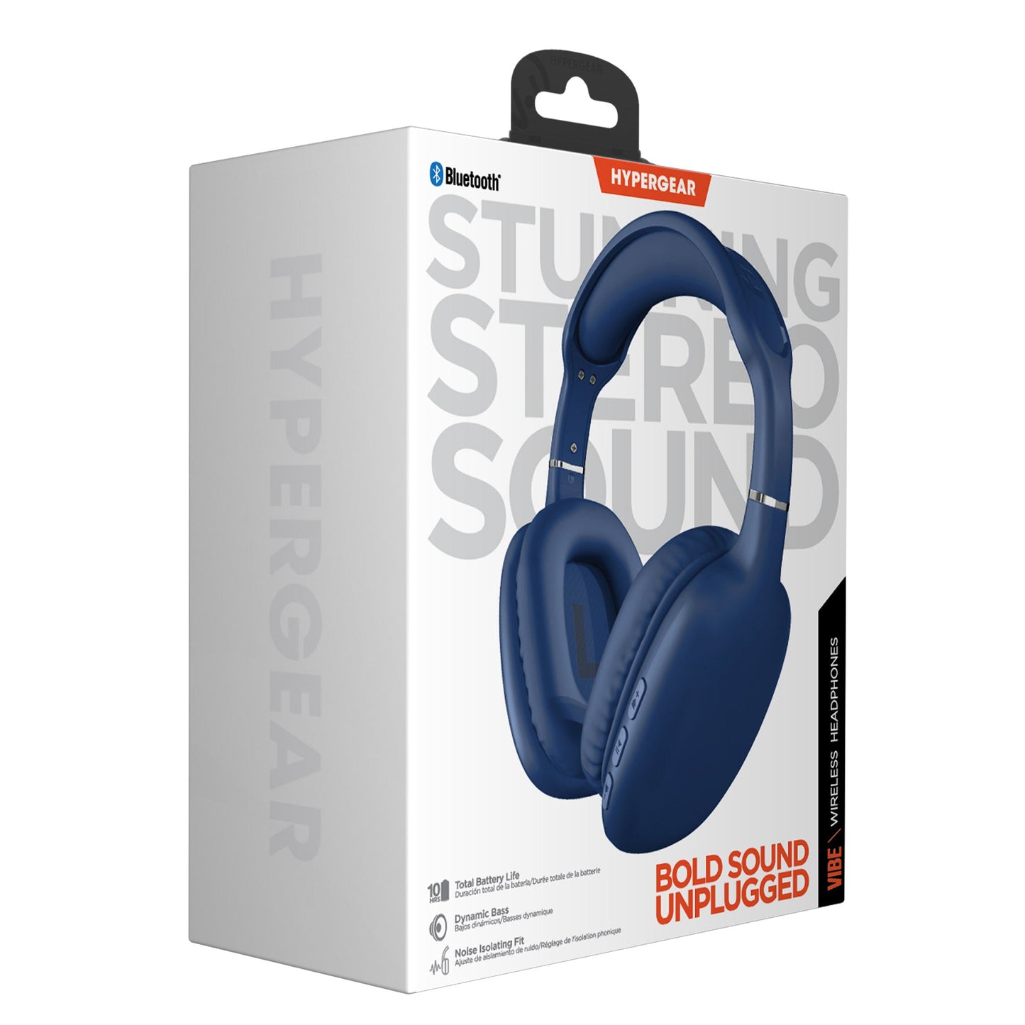 HyperGear VIBE Wireless Bluetooth Headphones w Extended Battery Life (