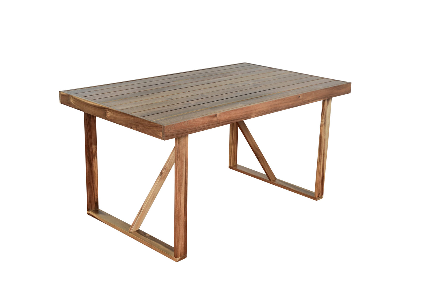 High-quality Acacia Wood Outdoor Table and Chair Set, Suitable for