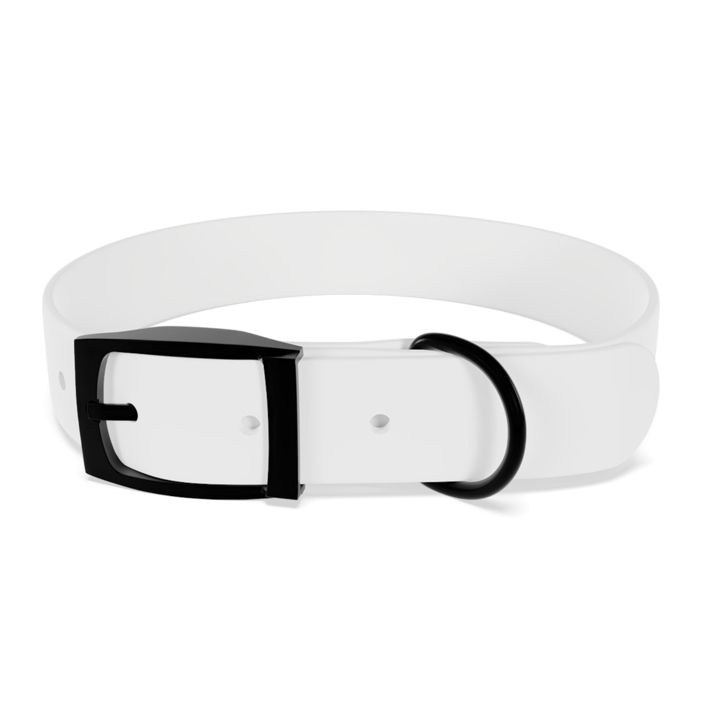 Personalized Pet Collar with Paw Print - Stylish White Dog Collar for Pet Lovers