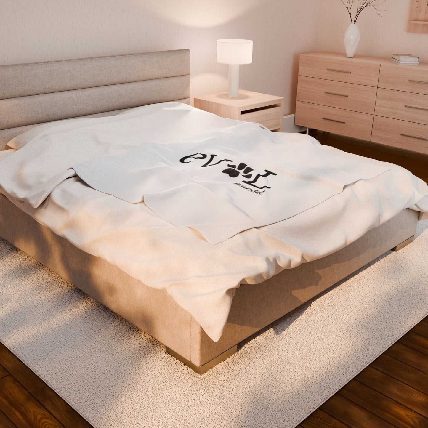 Pet Perfect Soft Velveteen Plush Blanket