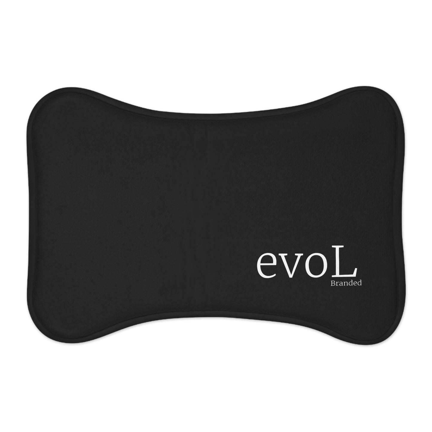 Stylish Pet Feeding Mat - Modern Black Design for Dogs and Cats